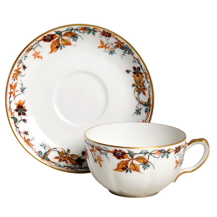 Woodbine Flat Cup & Saucer Set