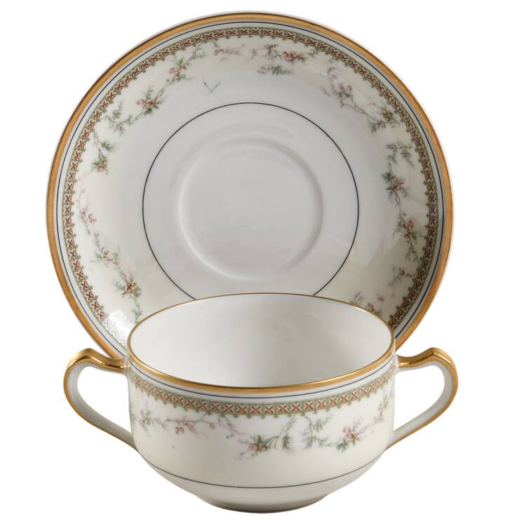 Yale Flat Bouillon Cup & Saucer