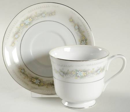 Summer Time Footed Cup & Saucer Set