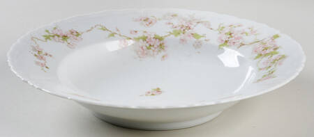 9322 Pink Rim Soup Bowl