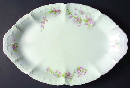 9322 Pink 14" Oval Serving Platter