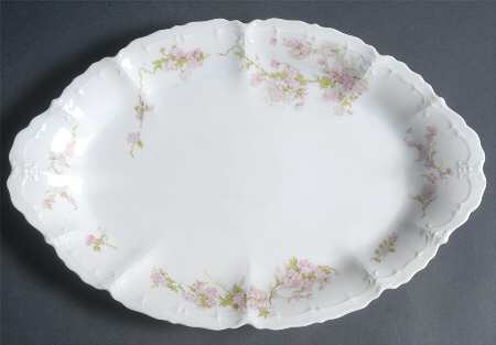 9322 Pink 13" Oval Serving Platter