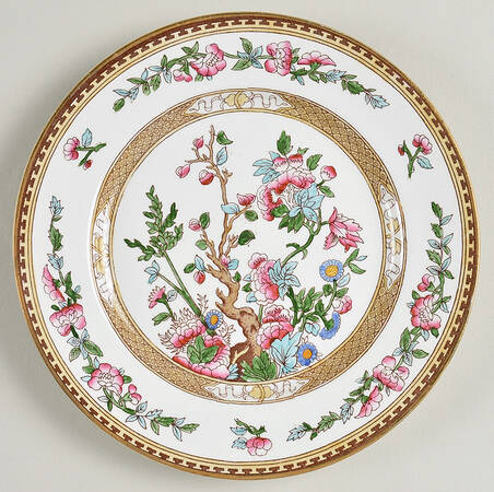 Indian Tree (Smooth, Gold) Dessert/Pie Plate