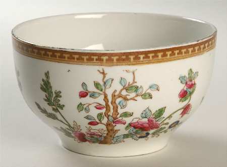 Indian Tree (Smooth, Gold) Cranberry Bowl