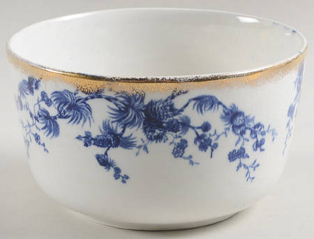 Larch (Flow Blue) Cranberry Bowl