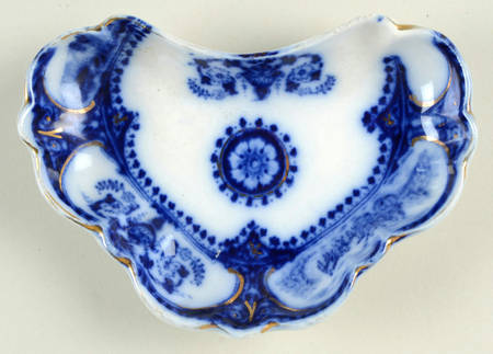 Leicester Flow Blue (Center Design) Bone Dish