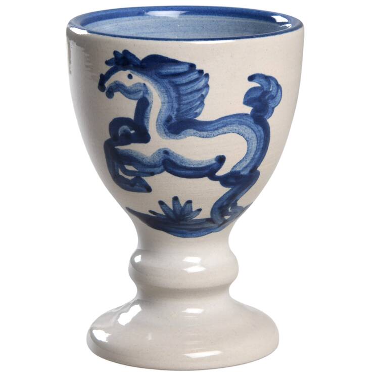 Blue Horse China Goblet