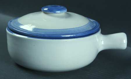 Blue Horse Large Porringer & Lid
