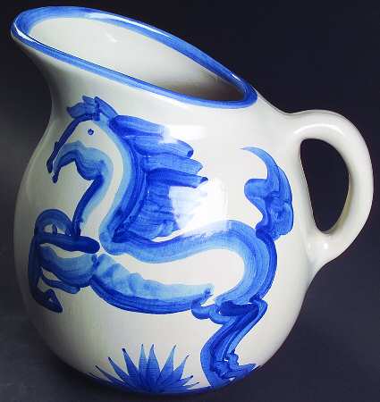 Blue Horse Old Style Pitcher