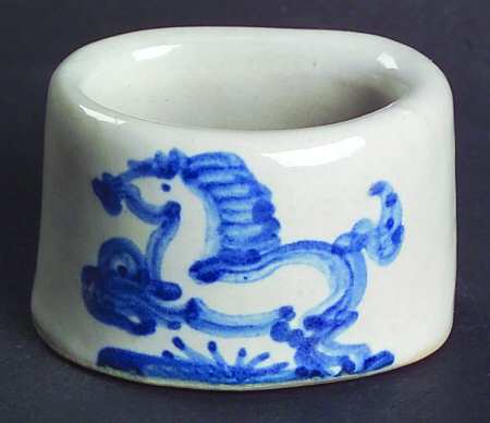 Blue Horse Napkin Ring