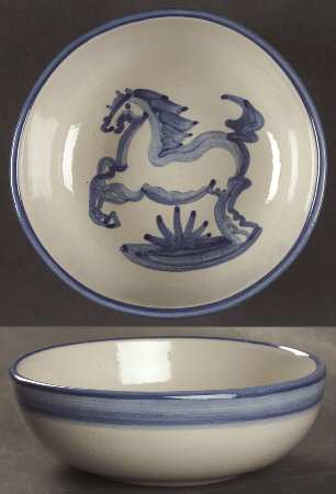 Blue Horse Coupe Cereal Bowl