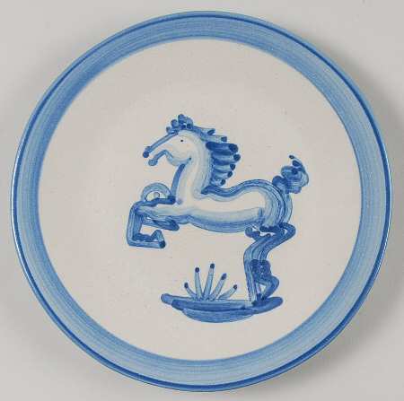 Blue Horse Salad/Dessert Plate