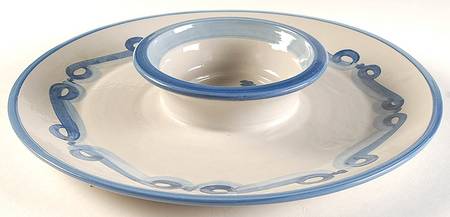 Blue Horse 1 Piece Chip & Dip
