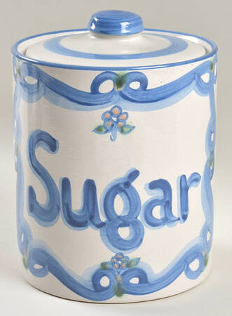 Bouquet Sugar Canister & Lid