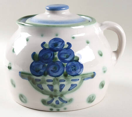 Bouquet Bean Pot & Lid