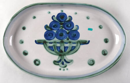 Bouquet 19" Oval Serving Platter