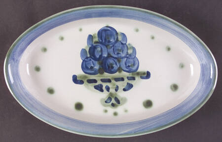 Bouquet 11" Oval Serving Platter