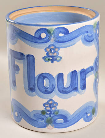 Bouquet Flour Canister No Lid