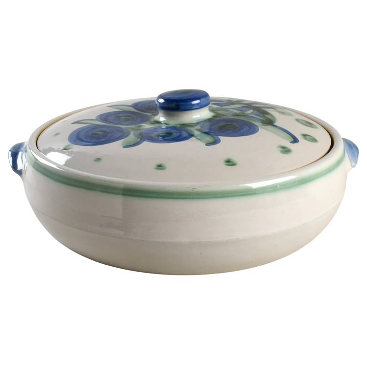Bouquet 4 Quart Round Covered Casserole