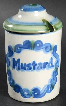 Bouquet Mustard Jar & Lid