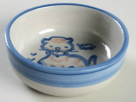 Country Scene Blue Fruit/Dessert (Sauce) Bowl