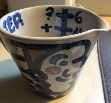 Country Scene Blue 32 Oz Pitcher