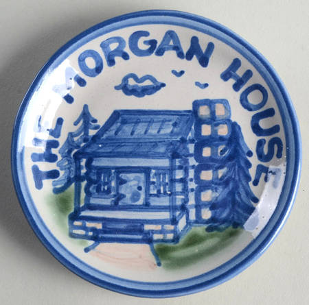 Country Scene Blue Coaster
