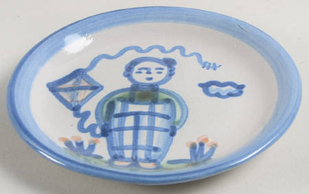 Country Scene Blue Coaster