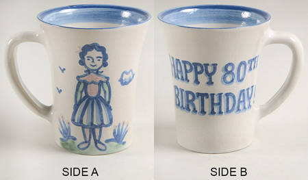 Country Scene Blue Grandmug