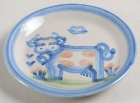 Country Scene Blue Coaster