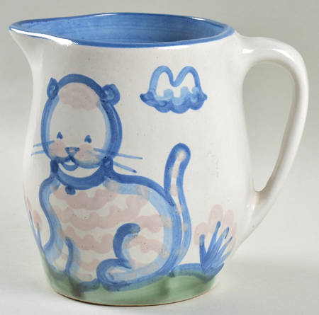 Country Scene Blue 24 Oz Pitcher