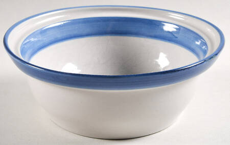 Country Scene Blue 1.50 Pt Round Casserole No Lid