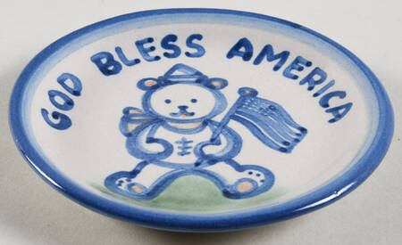 Country Scene Blue Coaster