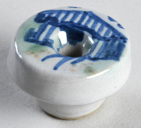 Country Scene Blue Drawer/Cabinet Pull/Knob