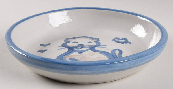 Country Scene Blue 7" Individual Pasta Bowl