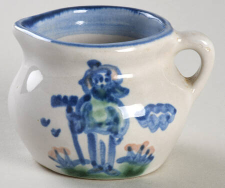 Country Scene Blue Mini Creamer