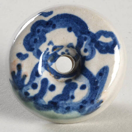 Country Scene Blue Drawer/Cabinet Pull/Knob