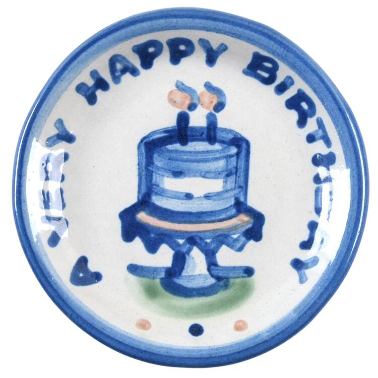 Country Scene Blue Coaster
