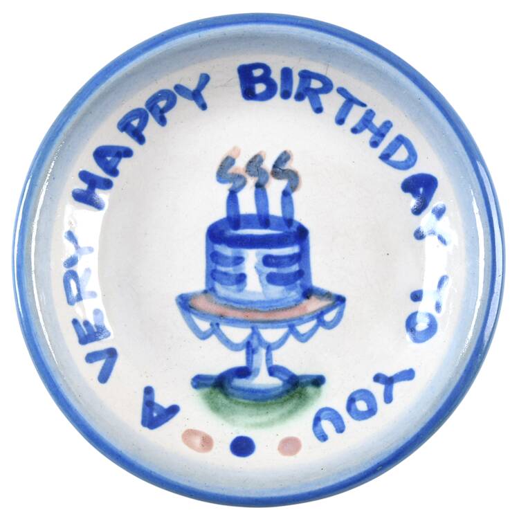 Country Scene Blue Coaster