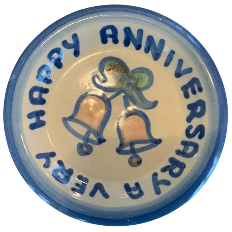 Country Scene Blue Coaster