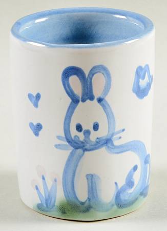 Country Scene Blue Julep Cup