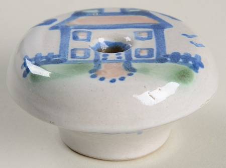 Country Scene Blue Drawer/Cabinet Pull/Knob