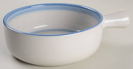 Country Scene Blue 1 Qt Round Casserole No Lid