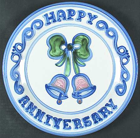 Bluette Anniversary Plate