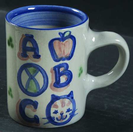 Country Scene Blue Child's Mug