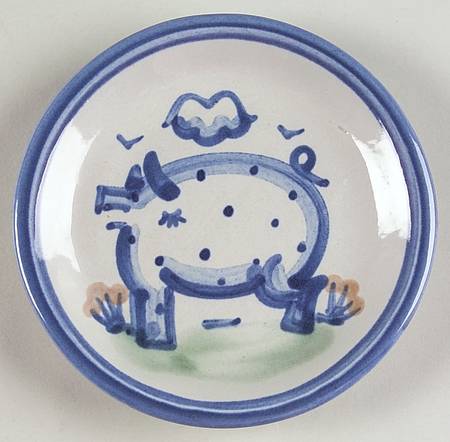 Country Scene Blue Coaster