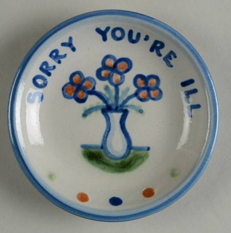 Country Scene Blue Coaster