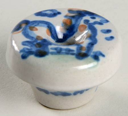 Country Scene Blue Drawer/Cabinet Pull/Knob