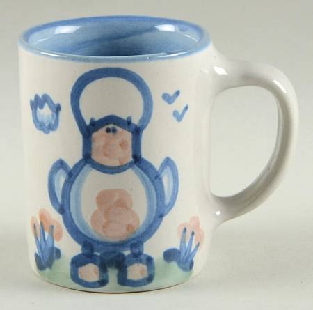 Country Scene Blue Small Mug