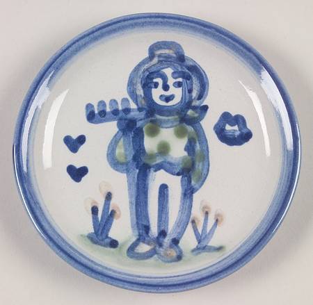 Country Scene Blue Coaster